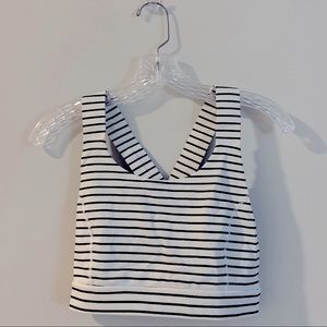 Gently Used Glyder Striped Sports Bra Large